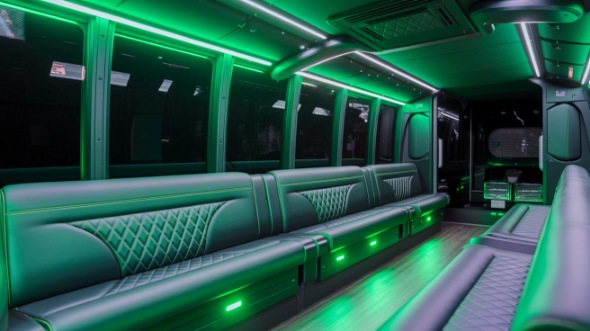 party bus rental interior lafayette